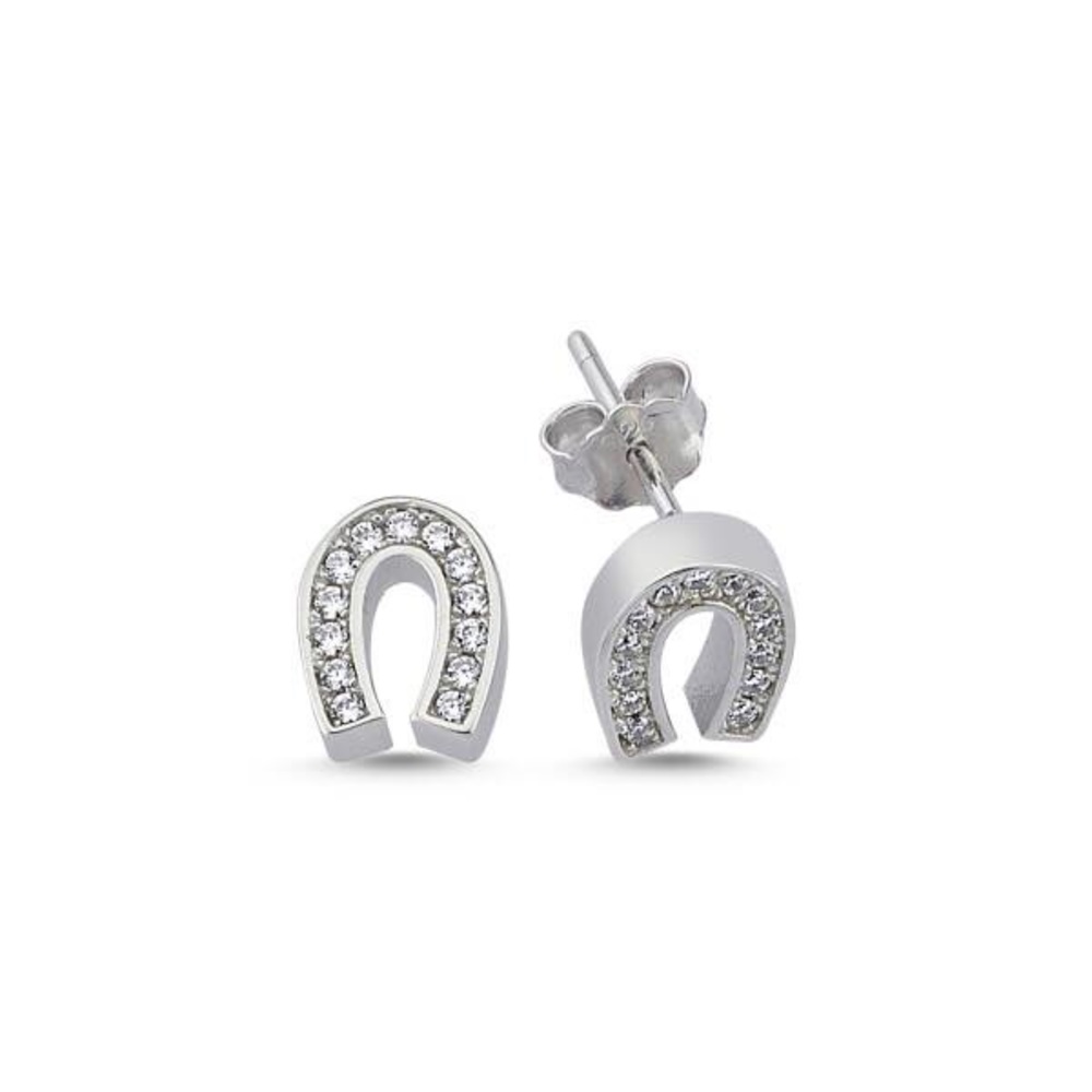 Silver Stamped 925 stud earrings